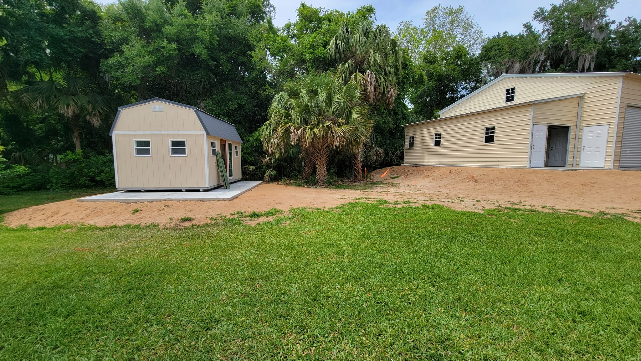 Freshly graded yard ready for new sod in Palm Coast, FL