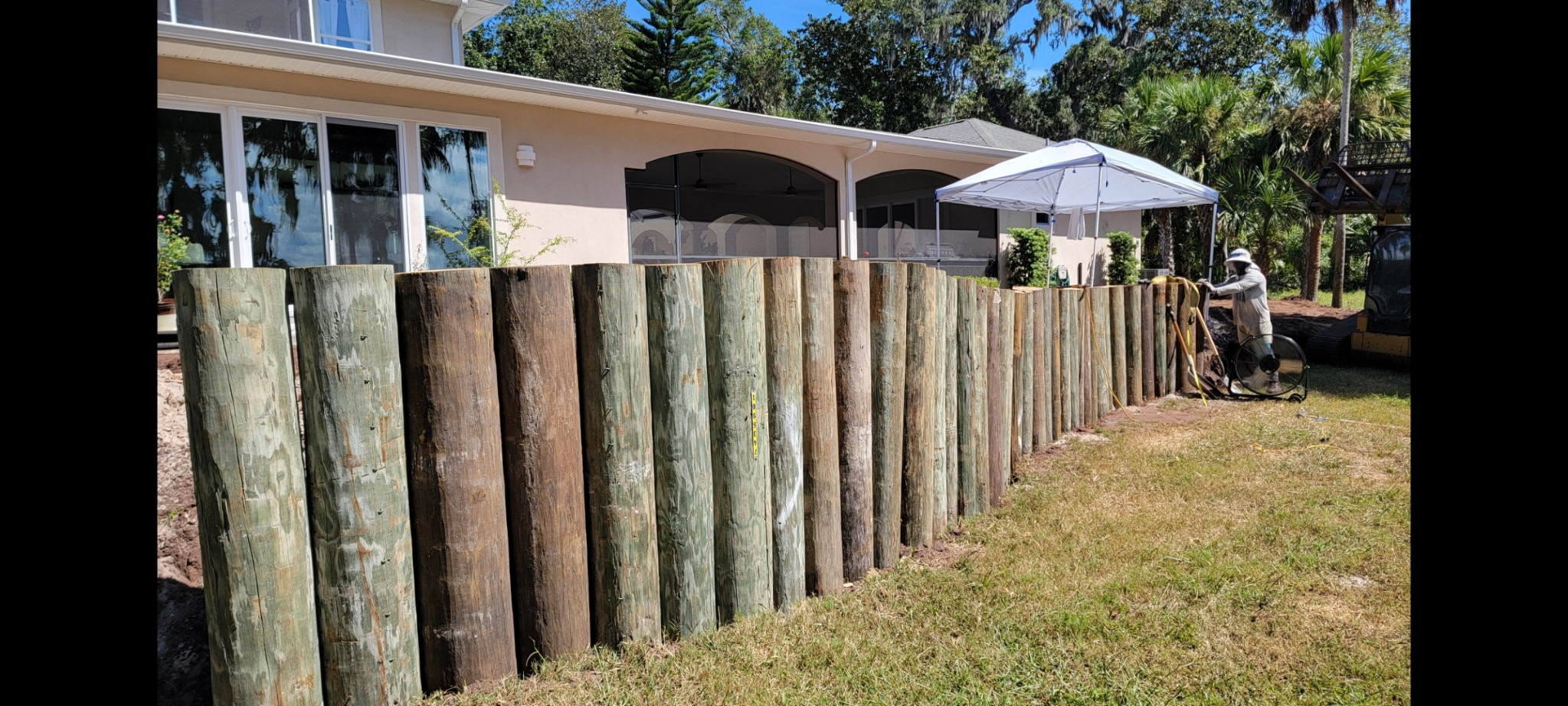 Fill dirt and grading work on a DeLand property